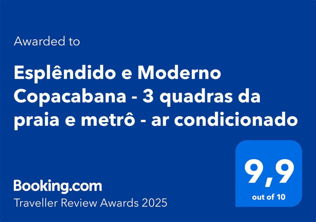 Esplendido E Moderno Copacabana - 3 Quadras Da Praia E Metro - Ar Condicionado Rio de Janeiro Exterior photo